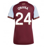 Aston Villa Amadou Onana #24 Domáci Ženy futbalový dres 2025-26 Krátky Rukáv